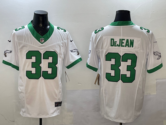 Men's Philadelphia Eagles Cooper DeJean #33 White Game Jersey1