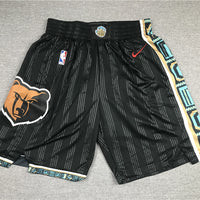 Men's Memphis Grizzlies Black City Edition Basketball Shorts1