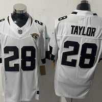 Men's Jacksonville Jaguars Fred Taylor #28 White Game Jersey