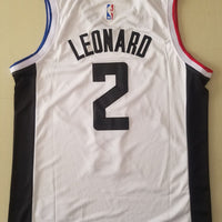 Men's LA Clippers Kawhi Leonard #2 NBA White Swingman Player Jersey1