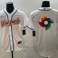 Men's Venezuela Baseball White 2026 World Baseball Classic Player Jersey