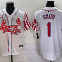 Men's St. Louis Cardinals Ozzie Smith #1 White Replica Game Jersey