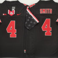 Men's Ohio State Buckeyes Jeremiah Smith #4 Black Player Game Jersey