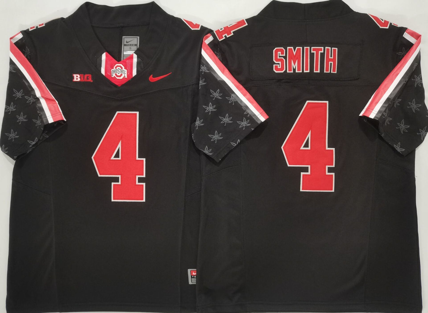 Men's Ohio State Buckeyes Jeremiah Smith #4 Black Player Game Jersey