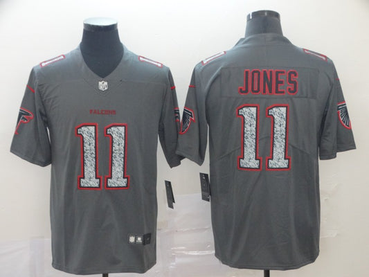 Men's Atlanta Falcons Julio Jones #11 Gray Game Player Jersey1