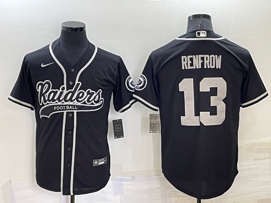 Men's Las Vegas Raiders Hunter Renfrow #13 Black Game Jersey1 Joint Edition
