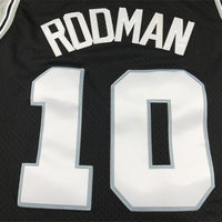 Men's San Antonio Spurs Dennis Rodman #10 Black 1993-94 Hardwood Classics Swingman Jersey1