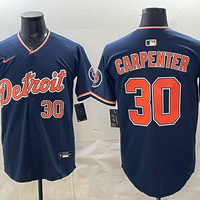 Men's Detroit Tigers Kerry Carpenter #30 Navy Alternate Stadium Jersey