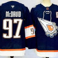 Men's Edmonton Oilers Connor McDavid #97 Fanatics Navy Player Jersey