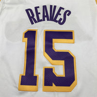 Men's Los Angeles Lakers Austin Reaves #15 White 2022/23 Swingman Jersey1 - Association Edition
