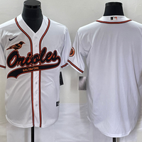 Men's Baltimore Orioles White Replica Blank Jersey1 Joint Edition