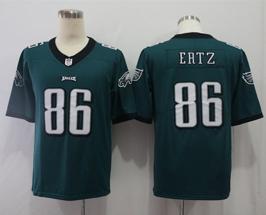 Men's Philadelphia Eagles Zach Ertz #86 Midnight Green Game Jersey1