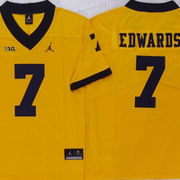 Men's Michigan Wolverines Donovan Edwards #7 Yellow Player Game Jersey