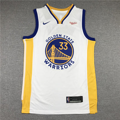 Men's Golden State Warriors James Wiseman White Fast Break Replica Player Jersey1