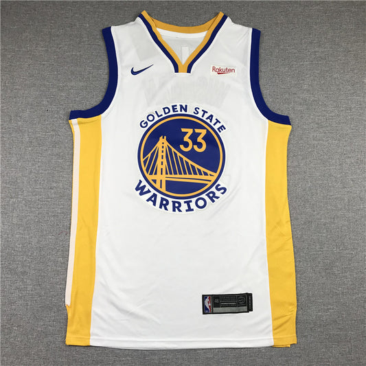 Men's Golden State Warriors James Wiseman White Fast Break Replica Player Jersey1