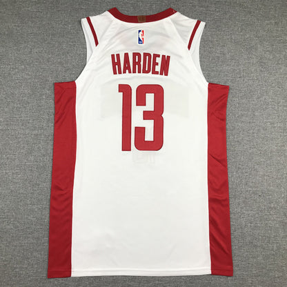 Men's Houston Rockets James Harden #13 NBA White Player Replica Jersey1