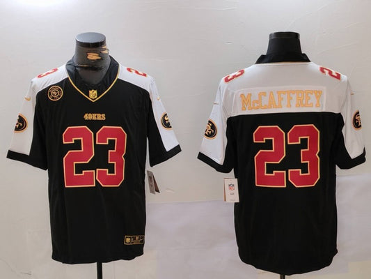 Men's San Francisco 49ers Christian McCaffrey #23 Black Alternate Player Jersey1