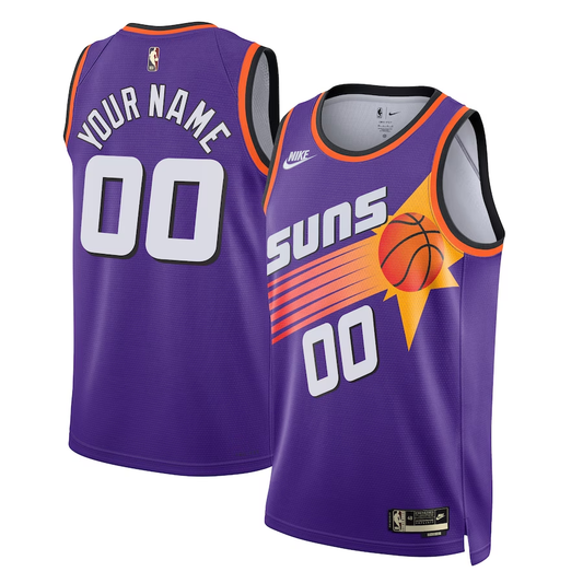 Men's Phoenix Suns Purple 2022/23 Custom Swingman Jersey1 - Classic Edition