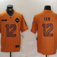Men's Seattle Seahawks 12s Brown 2023 Salute To Service Limited Jersey