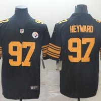 Men's Pittsburgh Steelers Cameron Heyward #97 Black Alternate Legend Jersey1