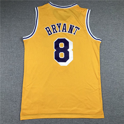 Men's Los Angeles Lakers Kobe Bryant 1996-97 Yellow Hardwood Classics Authentic Jersey1