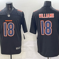 Men's Chicago Bears Caleb Williams #18 Black Fashion Game Jersey