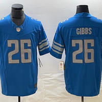 Men's Detroit Lions Jahmyr Gibbs #26 Blue Player Game Jersey1
