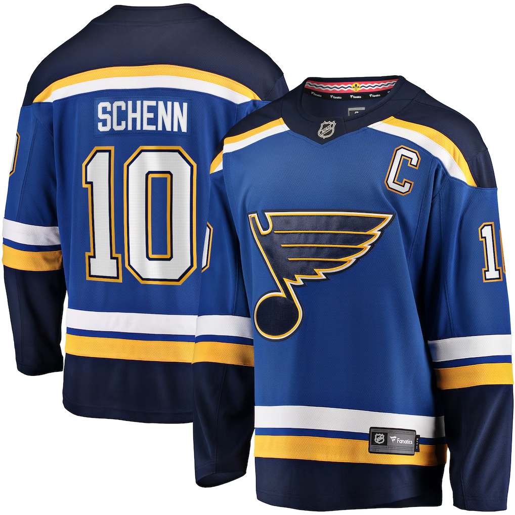 Men's St. Louis Blues Brayden Schenn #10 Fanatics Blue Player Jersey