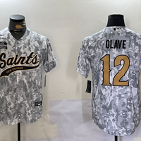 Men's New Orleans Saints Chris Olave #12 Arctic Camo 2024 Salute to Service Player Jersey1