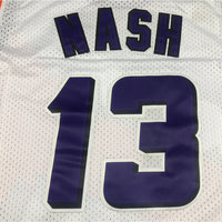 Men's Phoenix Suns Steve Nash #13 White 1996-97 Throwback Stitched Jersey1