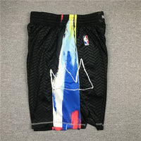 Men's Brooklyn Nets Black City Edition Basketball Shorts1