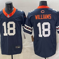 Men's Chicago Bears Caleb Williams #18 Navy Team Game Jersey