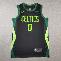 Jayson Tatum #0 Boston Celtics Black 2024/25 City Edition Swingman Player Jersey