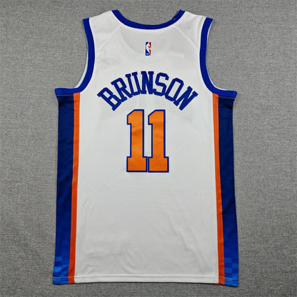 Men's New York Knicks Jalen Brunson #11 White 2025/26 Swingman Jersey - City Edition