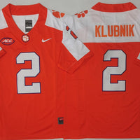 Men's Clemson Tigers Cade Klubnik #2 Orange Player Game Jersey