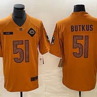 Men's Chicago Bears Dick Butkus #51 Brown 2023 Salute To Service Retired Player Limited Jersey1