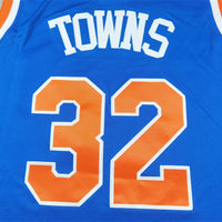 Men's New York Knicks Karl-Anthony Towns #32 Blue Swingman Jersey1 - Icon Edition