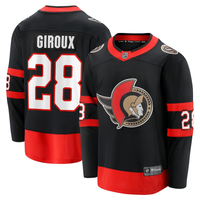 Claude Giroux #28 Ottawa Senators Black Home Breakaway Player Jersey - JerseysFreak