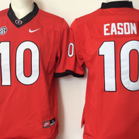 Men's Georgia Bulldogs Jacob Eason #10 Red Player Game Jersey