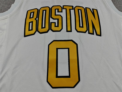 Men's Boston Celtics Jayson Tatum #0 White 2025/26 Swingman Jersey - City Edition
