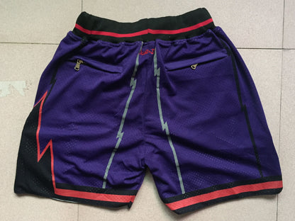 Men's Toronto Raptors Purple 1997-98 Hardwood Classics Basketball Shorts1