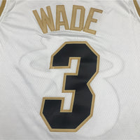 Men's Miami Heat Dwyane Wade #3 White Swingman Player Jersey1