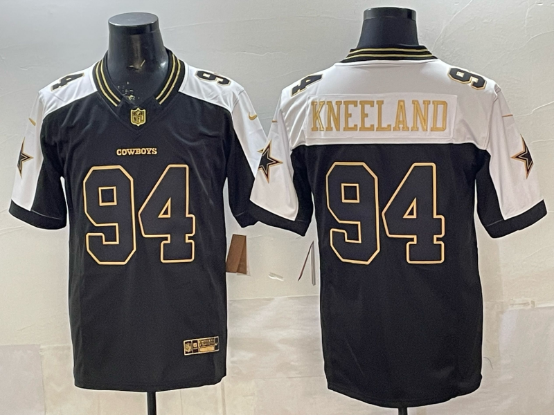 Drake Kneeland #94 Dallas Cowboys Black Player Jersey - JerseysFreak