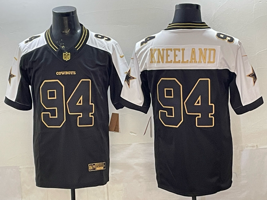 Drake Kneeland #94 Dallas Cowboys Black Player Jersey - JerseysFreak