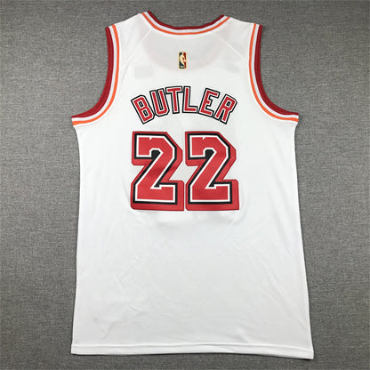 Men's Miami Heat Jimmy Butler #22 White 2022/23 Swingman Jersey1 - Classic Edition
