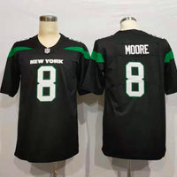 Men's New York Jets Elijah Moore #8 Stealth Black Game Jersey1