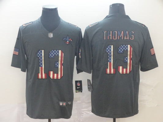 Men's New Orleans Saints Michael Thomas #13 Black Alternate Game Jersey1