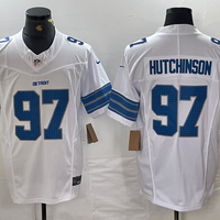 Men's Detroit Lions Aidan Hutchinson #97 White Vapor F.U.S.E. Limited Jersey1