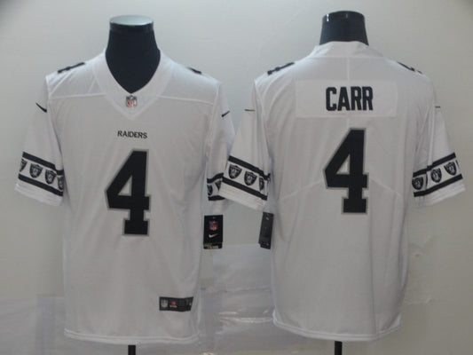 Men's Las Vegas Raiders Derek Carr #4 White Game Jersey1