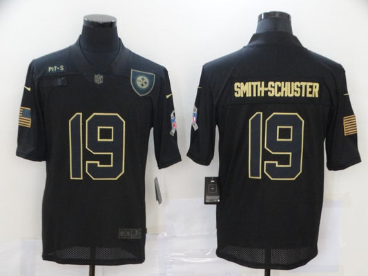 Men's Pittsburgh Steelers #19 JuJu Smith-Schuster Black Game Jersey1